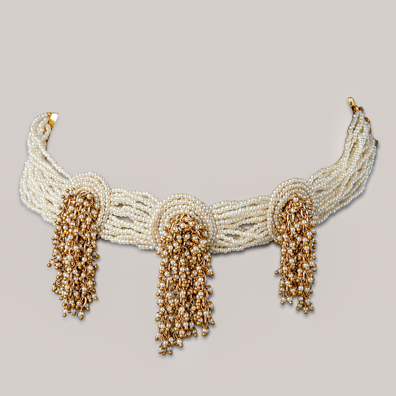 Tahitian Pearl Jewelry Set in White Gold | KLENOTA